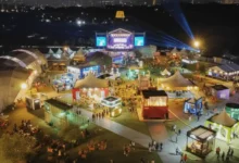 SP GASTRONOMIA 2025: imagem aérea do Parque Villa-Lobos, em São Paulo capital, com público e tendas gastronômicas. Crédito: Divulgação.